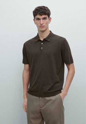 SHORT SLEEVE - Polo - dark brown