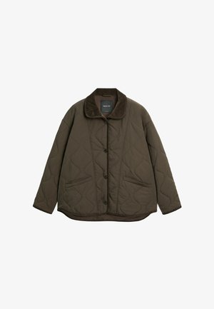 Massimo Dutti, JACKET WITH WAVY STITCHING DETAIL - Jas - dark brown