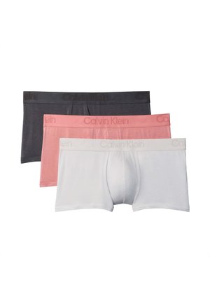 Calvin Klein, LOW RISE TRUNK 3PK - Trunks - ashford grey dusty blush ligh