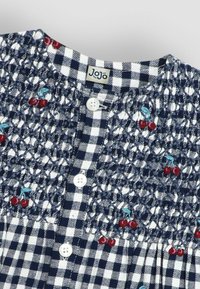 JoJo Maman Bébé CHERRY EMBROIDERED SMOCKED AND - REGULAR FIT - Kreklkleita - navy