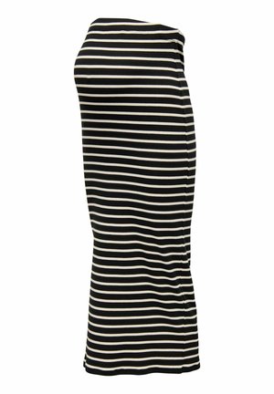 OLMMICHELLA LANGER - Maxi skirt - black