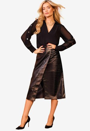 Love & Roses REGULAR FIT - LONGLINE   DETAIL - Blúz - black