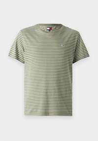 STRIPE TEE - Potiskana majica - aruba green/ecru