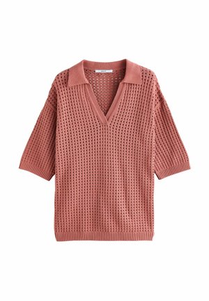 FLY COLLAR - Polokošeľa - brown rust