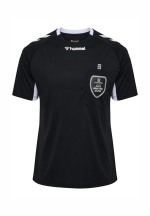 Hummel REFEREE YOUTH - T-shirt print - black wo sponsor