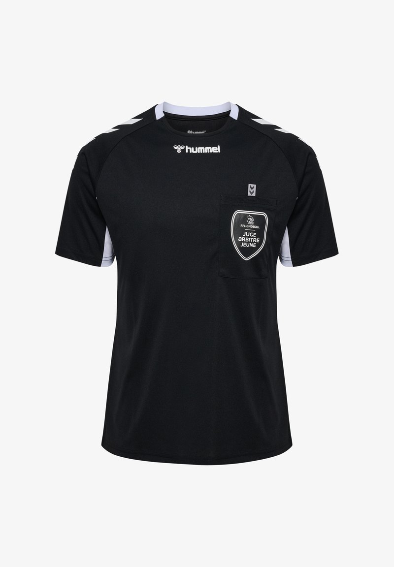 Hummel REFEREE YOUTH - T-shirt print - black wo sponsor