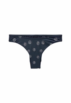 Next Braguita de bikini - navy blue embroidered