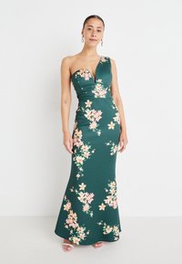 WAL G PETITE WEDDING GIGI ONE SHOULDER  - Trikotāžas kleita - forest green