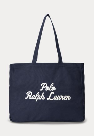 EMBROIDERED CANVAS TOTE - Kandekott - newport navy