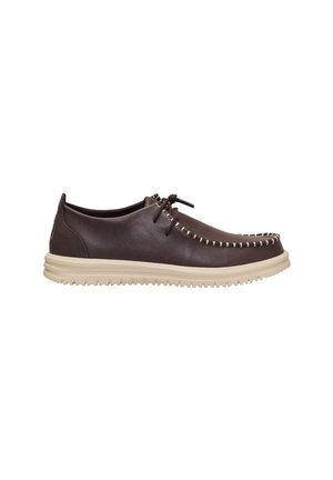 WALLY NXT MOC LEATHER - SLIP-ONS - Zapatos con cordones - mole brown wood ash