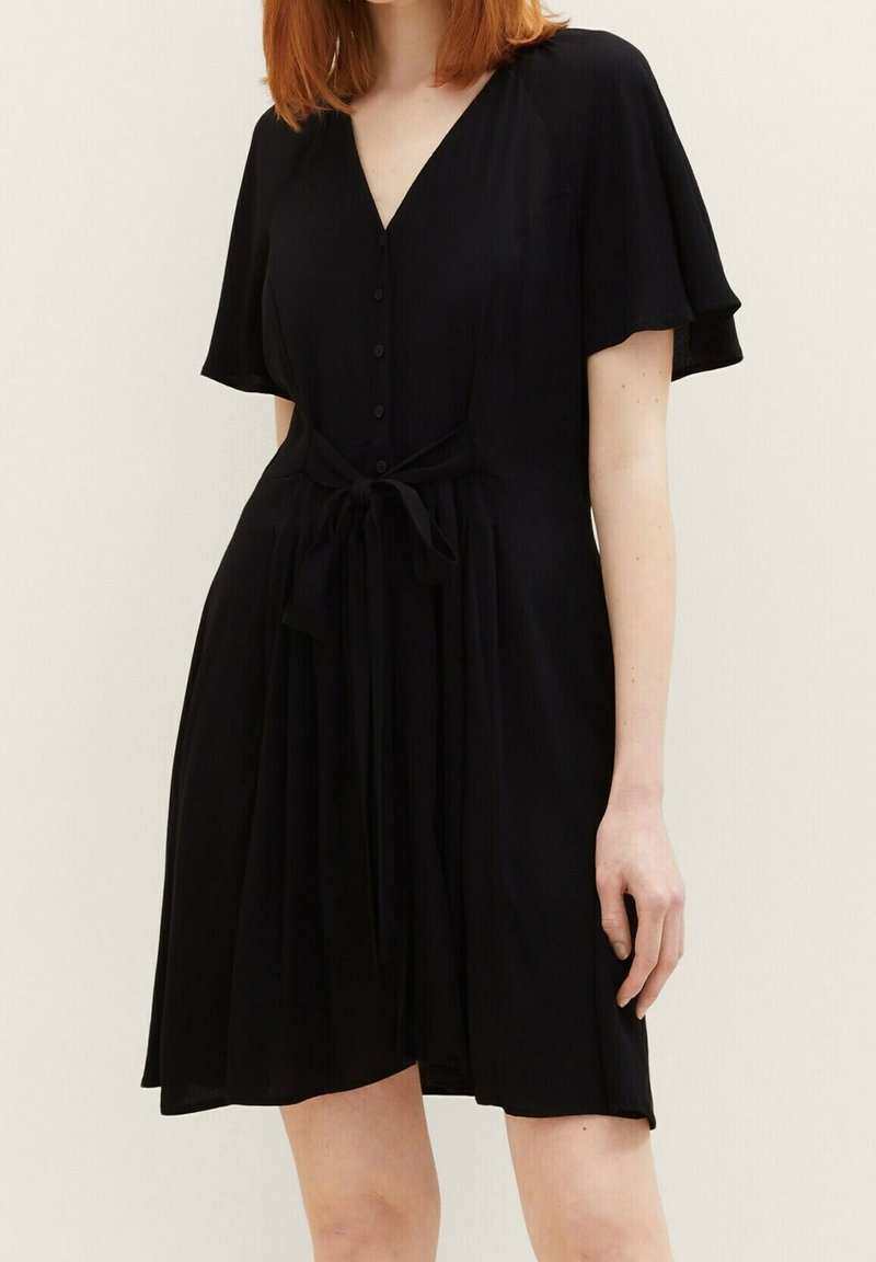 TOM TAILOR DENIM Robe chemise - black