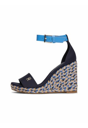 Tommy Hilfiger Sandalias de cuña - blue mix