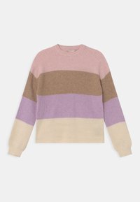 ONLY GIRLS KOGSANDY NOOS - Pullover - sepia rose/toasted coconut/crocus petal/whitecap gray
