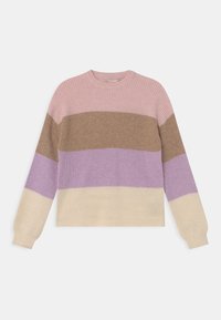 Kids ONLY - KOGSANDY STRIPE - Svetr - sepia rose/toasted coconut/crocus petal/whitecap gray Miniatura obrázku 1