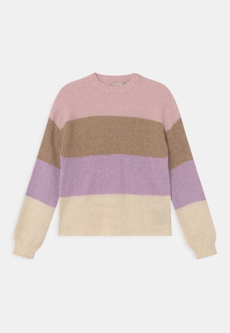 Kids ONLY - KOGSANDY STRIPE - Svetr - sepia rose/toasted coconut/crocus petal/whitecap gray, Zvětšit