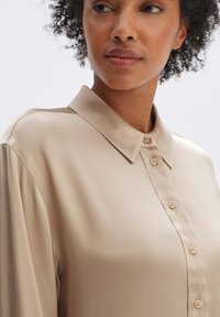 OPUS LANGARM FEPPE - Overhemdblouse - soft oat