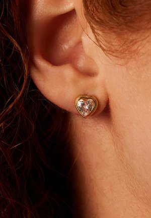 VINTAGE - Earrings - gold-coloured/white