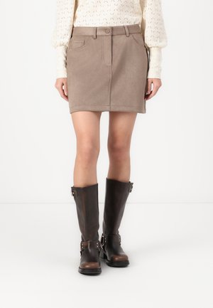 ONLDIANE LIFE SKIRT - Miniskjørt - walnut