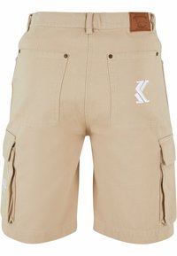 Karl Kani SMALL SIGNATURE WASHED - Šortky - taupe