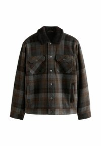 RICH CHECKED BORG COLLARED - REGULAR FIT - Giacca in pile - brown