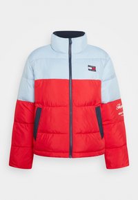 Tommy Jeans ARCHIVE MODERN PUFFER JACKET - Vinterjakke - deep crimson/multi