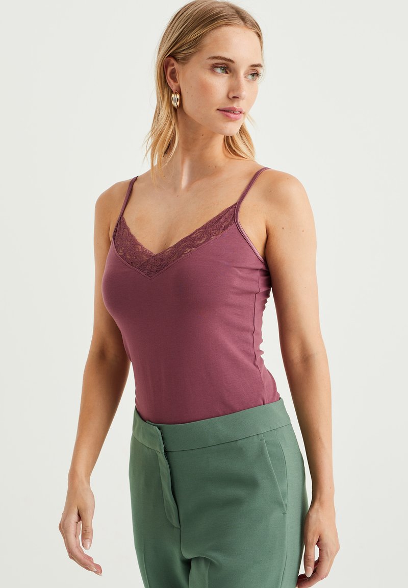 WE Fashion SINGLET - Top - violet