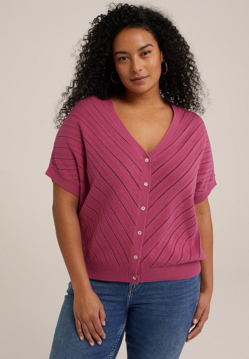 WE Fashion CURVE - Kardiganas - pink