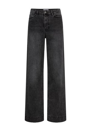 Nümph, NUPARIS WIDE - Wide Leg - black washed denim