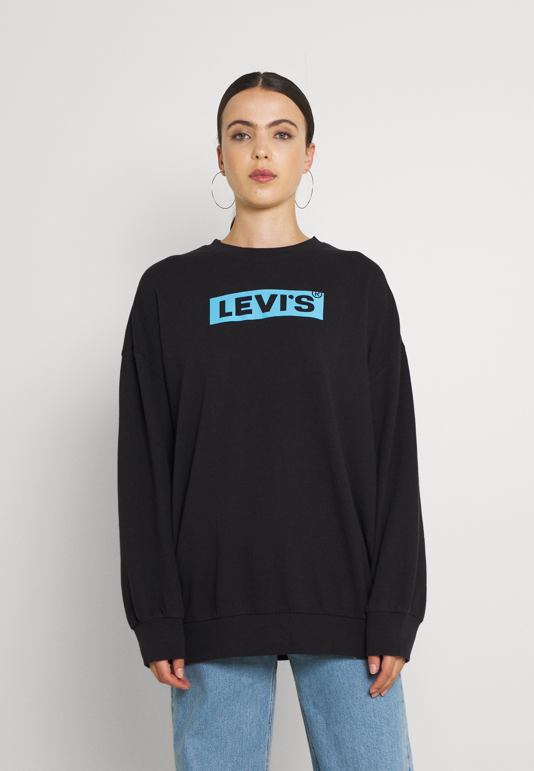 Levi's® GRAPHIC CREW - Sudadera - caviar/negro - Zalando.es