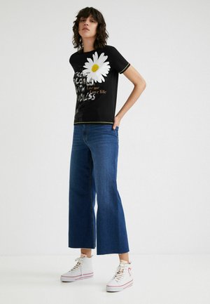 KINDNESS DAISY - T-shirt med print - black