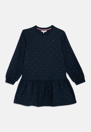 FESTIVE STUD DRESS - Day dress - dark night navy