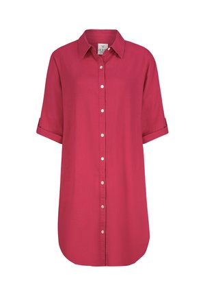 Eight 2 Nine, KURZARMKLEID KREMPELÄRMEL EINFARBIG KNOPFLEISTE MODERN - Shirt dress - pink