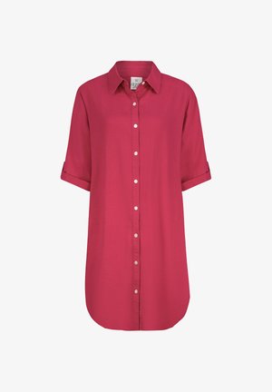 Eight 2 Nine, KURZARMKLEID KREMPELÄRMEL EINFARBIG KNOPFLEISTE MODERN - Shirt dress - pink