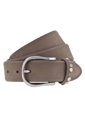b.belt LEDER-NIETENGÜRTEL ANNE - Ceinture - taupe