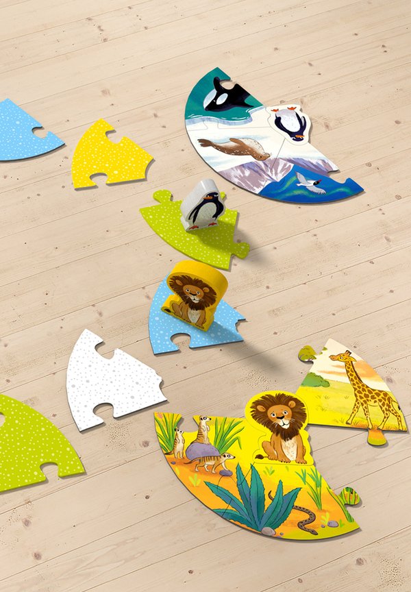 WO LEBEN LÖWE CO – Puzzle – bunt