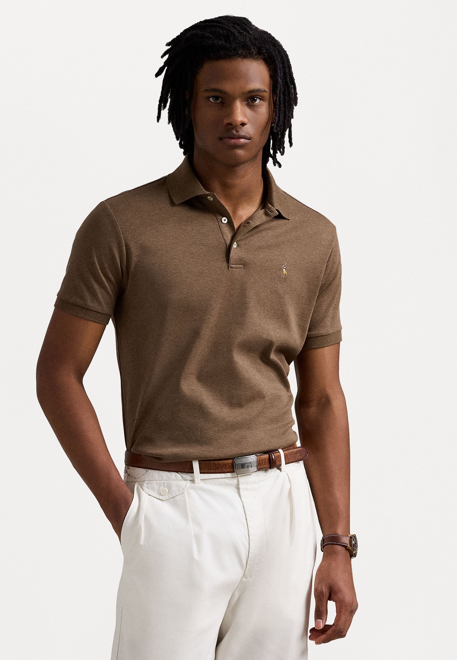 Brown Ralph Lauren Custom Fit T Shirt Sale Polo Ralph Lauren