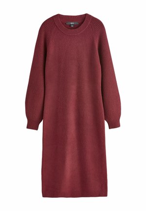 TALL FIT - SUPERSOFT MIDI - Strickkleid - berry red
