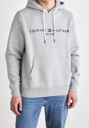 Kapuzenpullover - mottled light grey