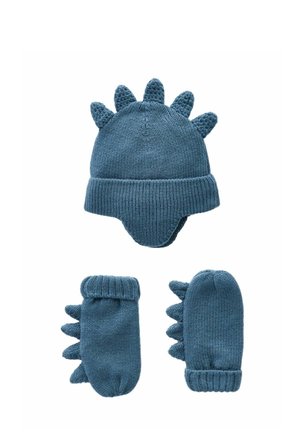 SET-REGULAR FIT - Beanie - blue dinosaur