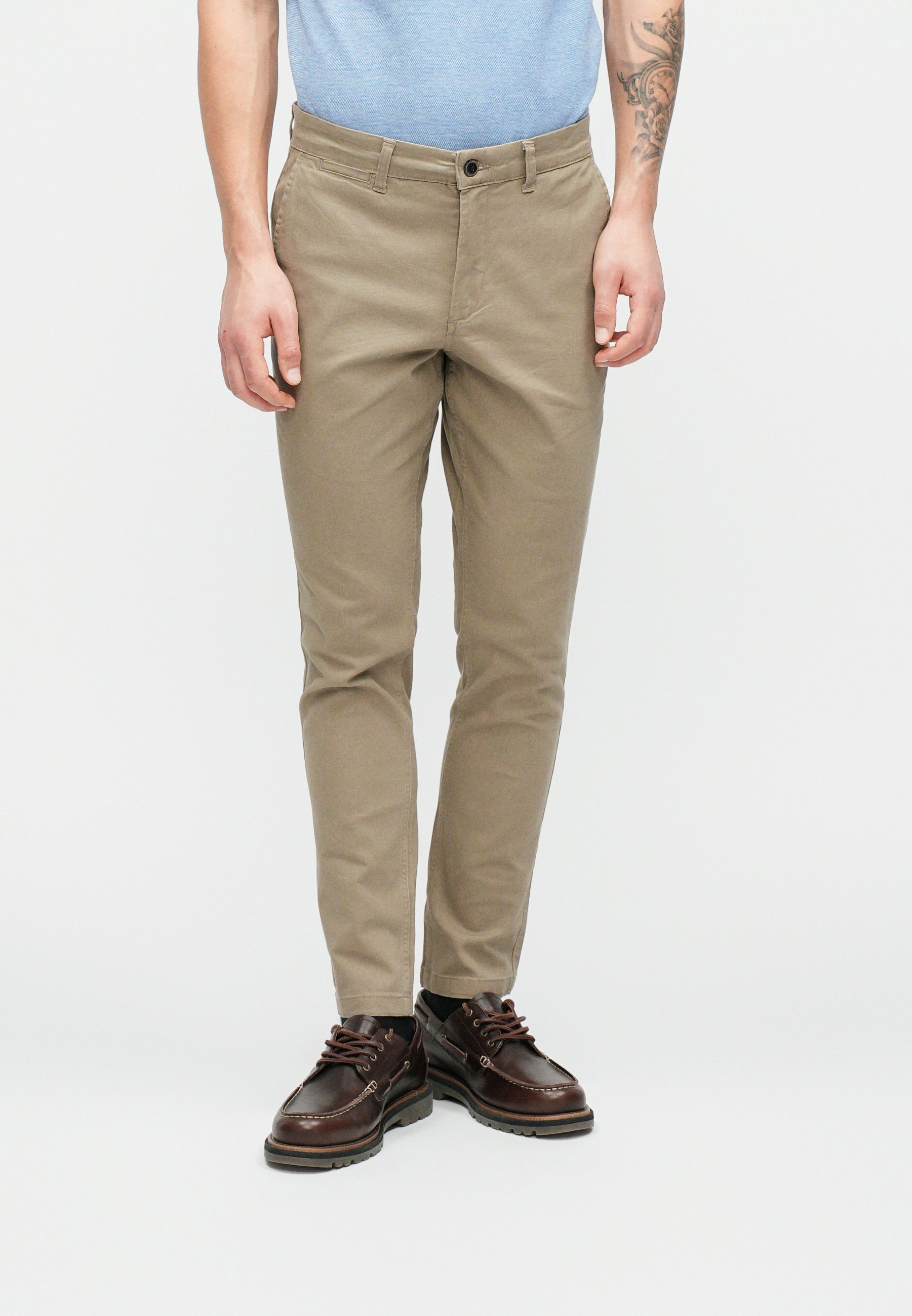 JACK & JONES A/S Jpstollie Jjdave LC Pantalon Chino 28W x 32L Gris
