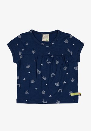 loud + proud MIT DRUCK - T-shirt con stampa - dunkelblau