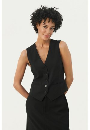 Part Two RIKKE - Waistcoat - black
