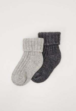 2 PACK - Calcetines - light grey/grey