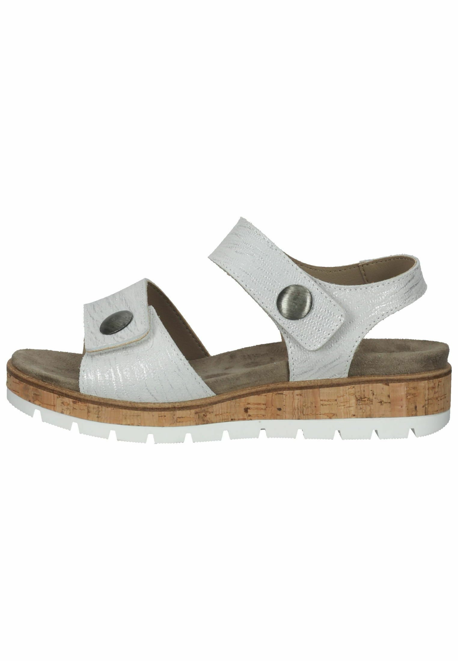 Bama Wedge sandals - silber/silver-coloured - Zalando.de