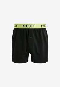Next TEN PACK - Široke boksarice - black metallic blue green waistband