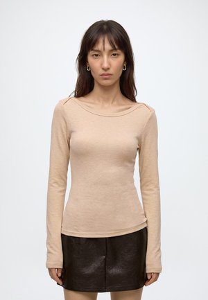 ONLY, ONLDOLLY BOATNECK - Camiseta de manga larga - pumice stone