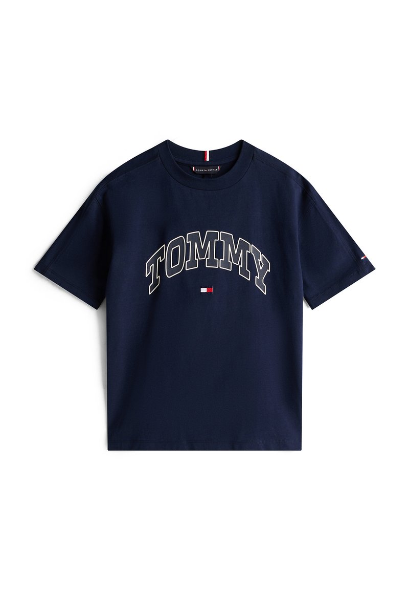 Tommy Hilfiger T-shirt print donkerblauw