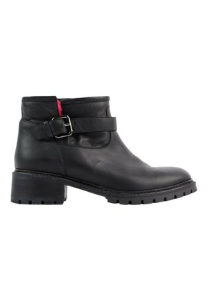 Fendi, SHEARLING BUCKLED BOOTS BLACK - Bottines de cowboy / motard - black