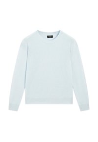 CREW NECK CASHMERE WITH LONG SLEEVES - Svetr - blue