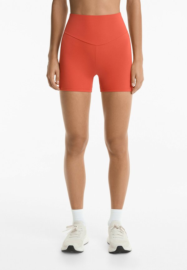 COMFORTLUX HIGH-RISE HOT - Shorts - mottled orange